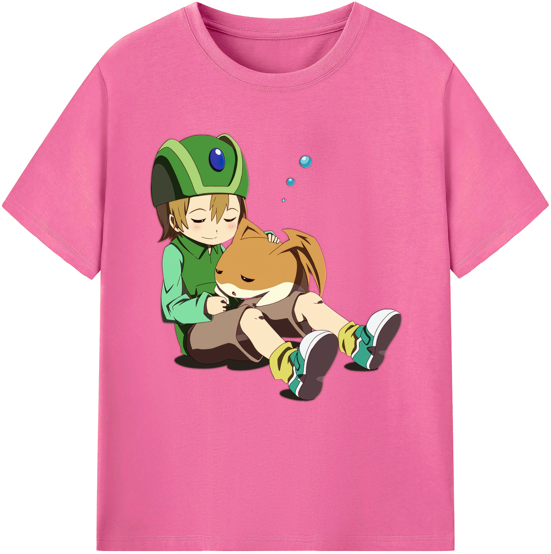 （画像用） Digimon デジタルモンスター/デジモン レディースカジュアルプリントTシャツ（綿100％）